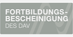 Logo Fortbildungsbescheinigung des DAV