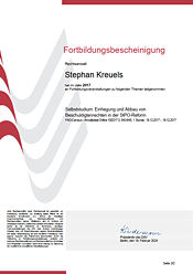 Fortbildungsbescheinigung 2017