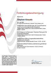 Fortbildungsbescheinigung 2021