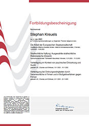 Fortbildungsbescheinigung 2023